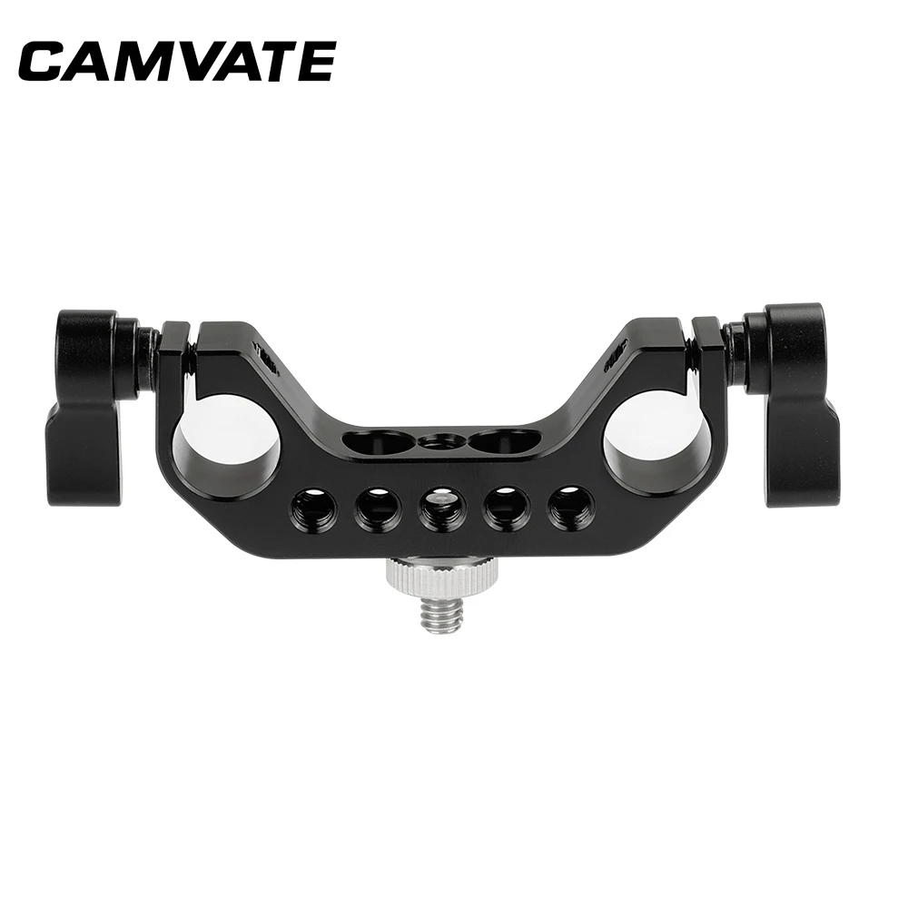 

CAMVATE Camera 15mm Double-Rod Bracket & Double-ended 1/4"-20 Male Thumbscrew C2059