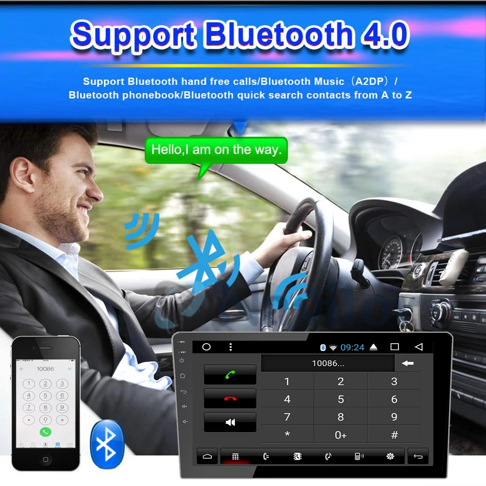 Discount 2Din 10.1 inch HD android 8.1 Quad core Universal Car Audio Stereo Video   Player GPS Navigation TPMS DAB 4G Car multimedia (NO 2