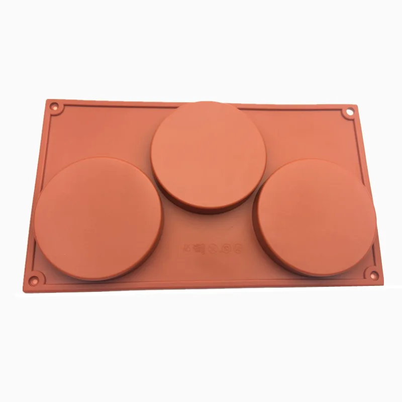 

3D Silicone Molds Cake Decorating 3 Cavity Cylinder Round Mousse Models DIY Cake Baking Tools Mold Dessert Chocolate Mould