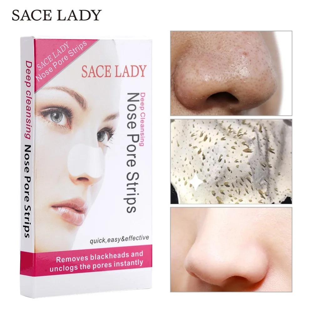 SACE LADY 14 шт . полоски для носа маска удаления черных точек глубокое очищение