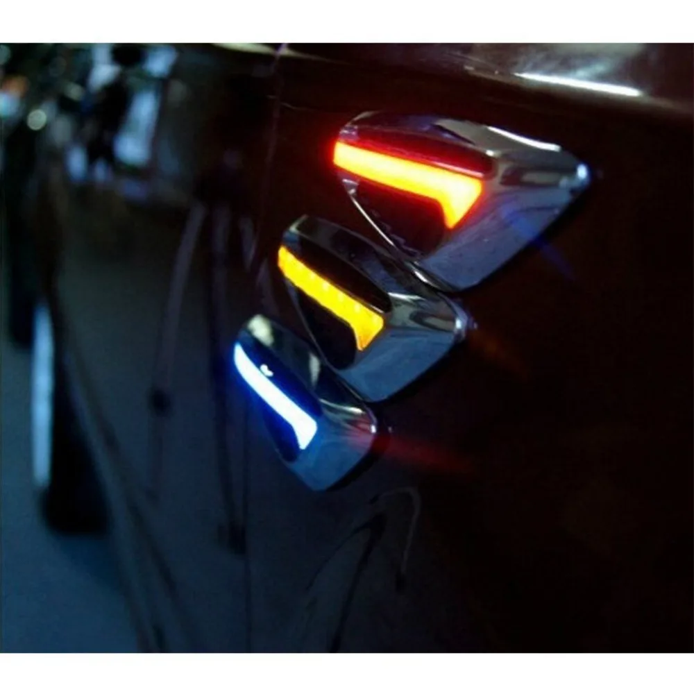 

New Arrival 1 Pair Car Steering Fender Side Lamp Auto Car LED Side Lights Marker Turn Led signal Light Yellow Blue Red White