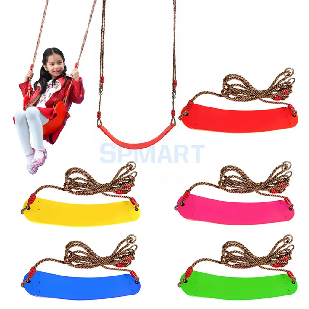 

Kids Indoor Outdoor Fun U Type Playground Swing Seat Swingset with Rope Baby Backyard Tree Swing Toy