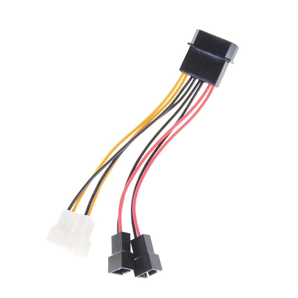 1X Новый 4 контактный кабель питания Molex 3 Pin для вентилятора разъем компьютерной