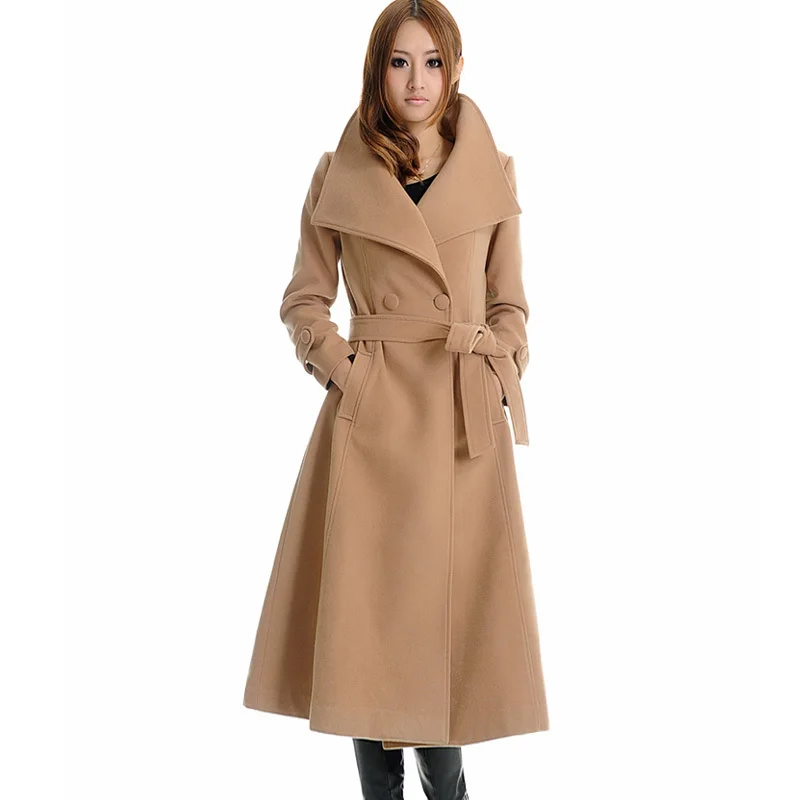 Aliexpress.com : Buy Falll New Womens XXXL Wool coat , Female Long ...