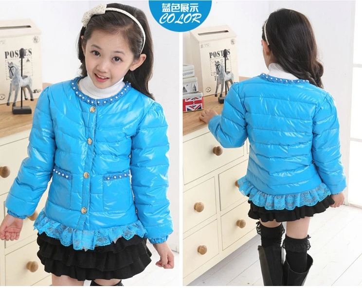 teal winter coat girls