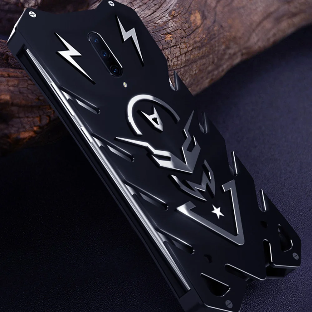 

For Oneplus 7 Pro Zimon Armor Metal 1+7 Pro OP7 Pro Shockproof Case Anodized Aluminum Housing Shell Protective Cover Phone Case