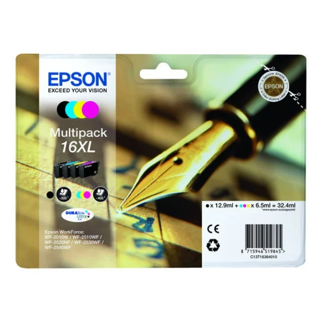 Epson 16XL серии &quotручка и Кроссворд&quot multipack оригинал пигментные чернила черный