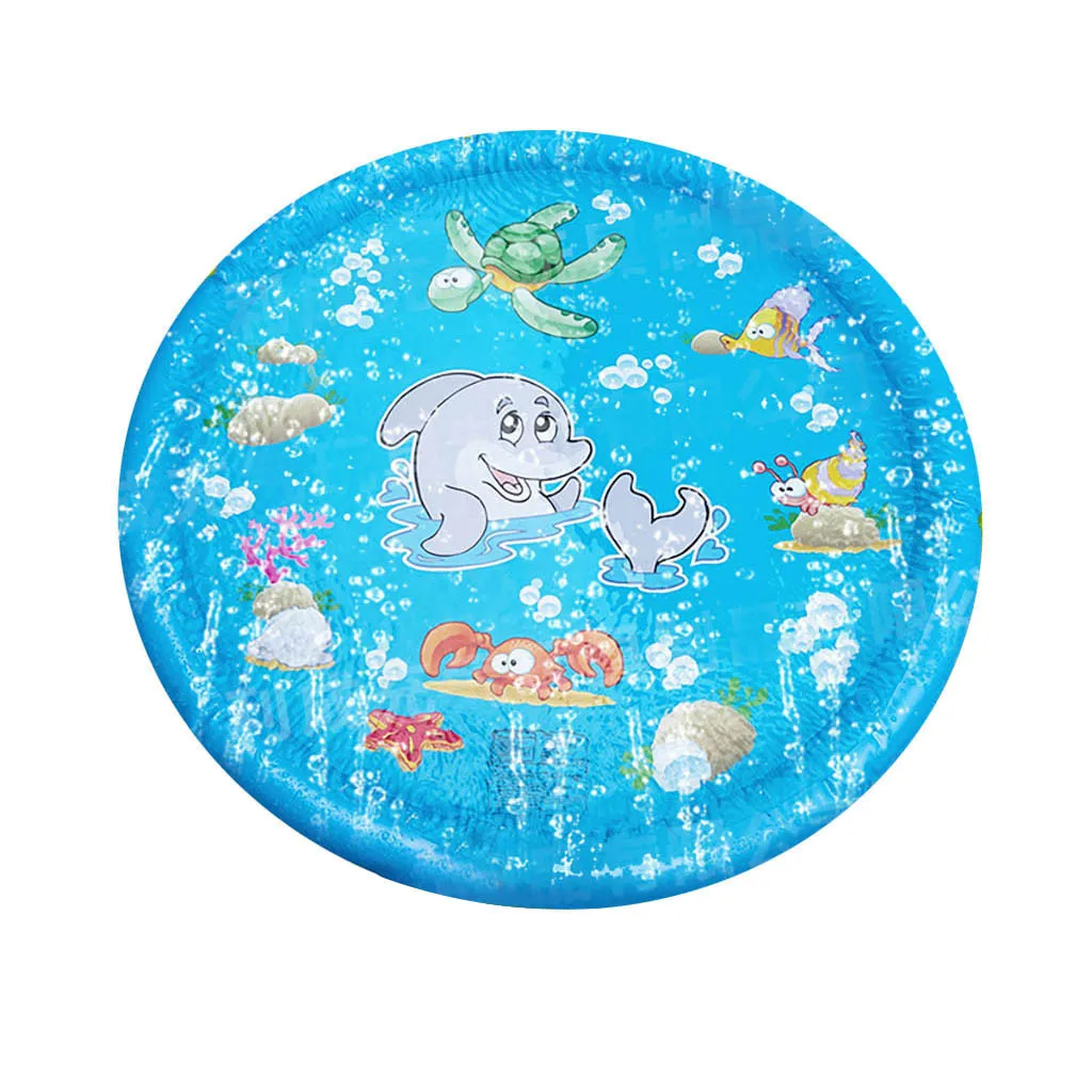 100 см летняя детская игра водяное сиденье игры пляжный коврик газон надувной Спрей Вода подушка игрушки наружная ванна бассейн