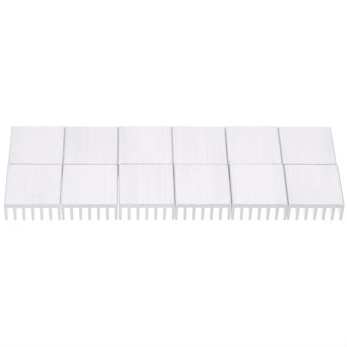 12pcs/set Aluminum Heat Sink IC Heatsink Cooling Fin for CPU LED Power Active Component 14x14x6mm