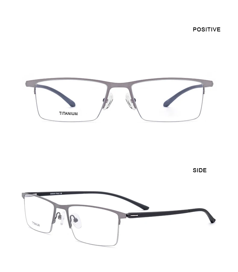 Бренд TR90 Титан оптический Стекло es рамка Для мужчин половиной квадратных близорукости глаз, стекло рецепта Стекло es корейские очки