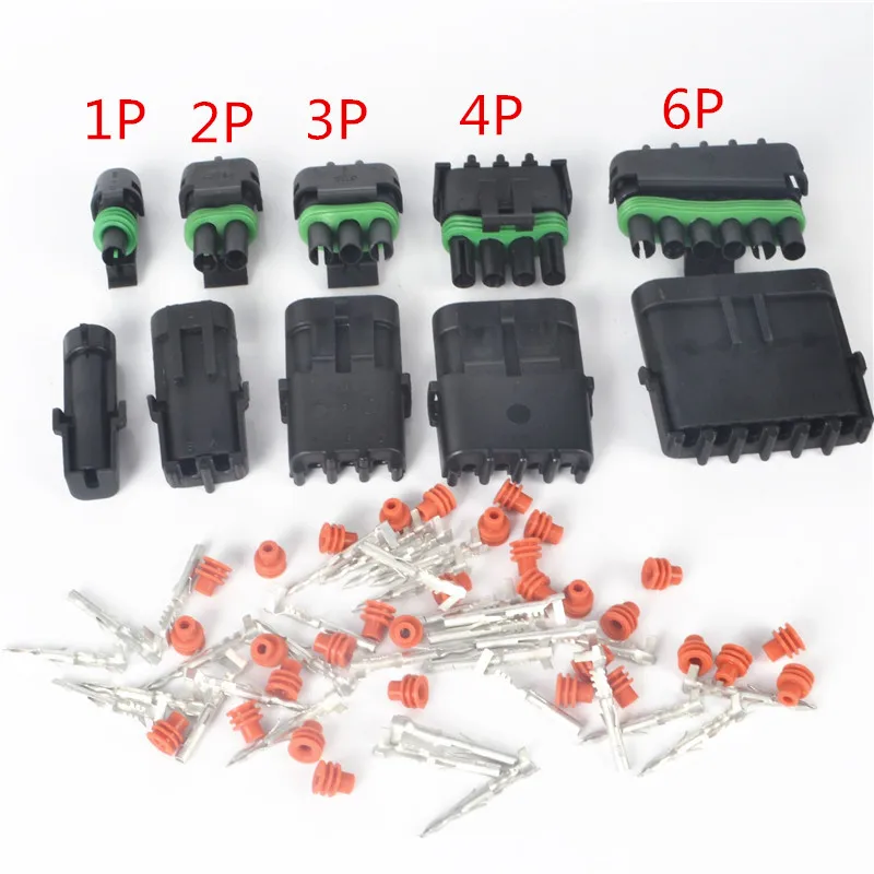 

Automobile connector, plug, 6.3mm connector, 1P2P3P4P6P hole core, male female butt plug, high current