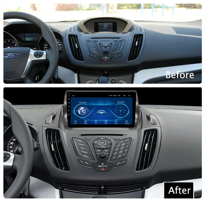 

Super Slim Touch Screen Android 8.1 radio GPS Navigation for Ford Kuga Escape 12-16 headunit tablets Stereo Multimedia Bluetooth
