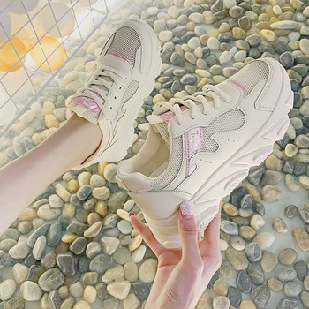 

Sports Shoes Women's Summer Popular Women's Shoes 2019 Running Shoes Increased Breathable Large Size Sneakers Women M4-87