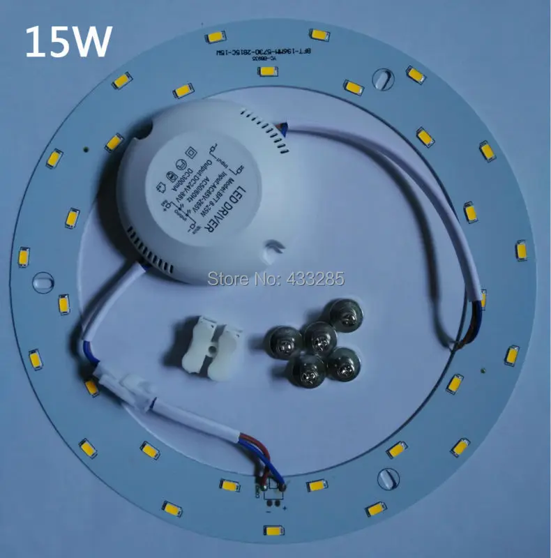 5 Вт 12 Вт 15 Вт светодиодный круглый панельный светильник 85 В-265 в AC SMD 5730, светодиодный круглый потолочный светильник для столовой