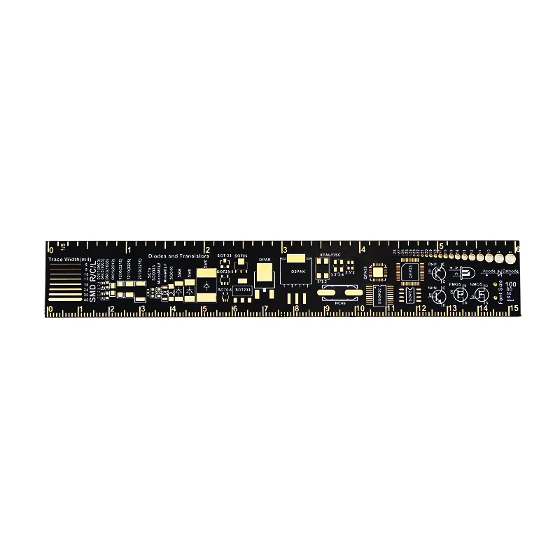 

15CM PCB Ruler Circuit Board Measuring Tool for Orange Pi Nvidia Jetson Nano Raspberry Pi 4 Model B / 3B Micro:bit