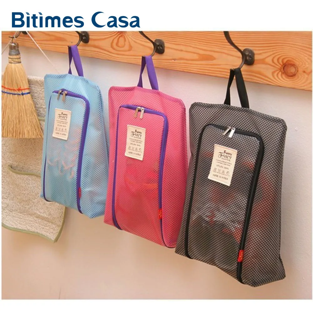 

New Style Shoe Pouch Storage Included Bag Black Pink Shoe Collection Storage Organize Ventilate Travel Trip Organization