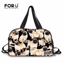 FORUDESIGNS мопса/Лабрадор животного ретривер Портативный большой Ёмкость Фитнес Gym Bag Для мужчин Для женщин складной ткань путешествия Сумки S