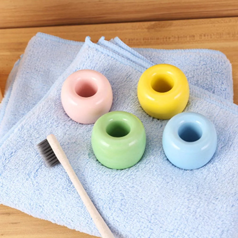 1 шт. креативное кольцо держатель для зубных щеток Многофункциональный карамельный цвет керамический карандаш зуб сиденье для дома ванная комната практичный продукт