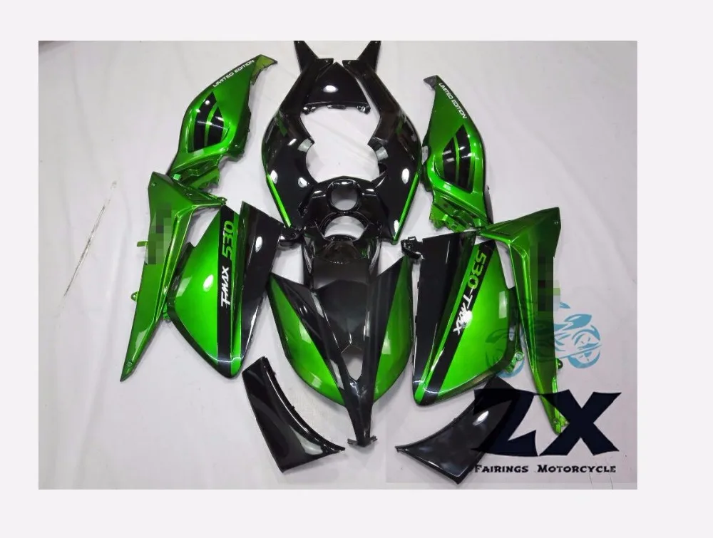 

Complete Fairings For Yamaha TMAX 530 12 13 14T-Max ABS Plastic Kit Injection Motorcycle Fairing GREE UV TMAX530