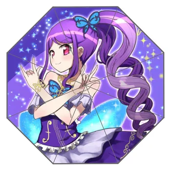 

New Custom pripara shion and sophie Artwork Umbrella Sunny and Rainy Sunscreen Anti-uv Umbrella #ASD045JK