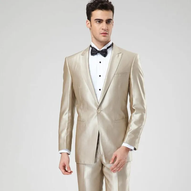 Tailor made Wedding suit dress champagne men suit new cultivate one's