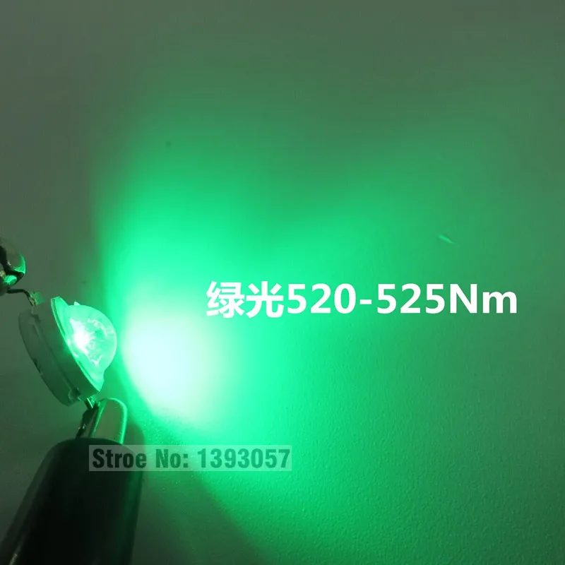 50 шт. 1 Вт 3 Вт высокое Мощность светодиодный лампа красный/темно-красный/зеленый/синий/желтый /светло Тайвань чип для DIY Spotlight светильник