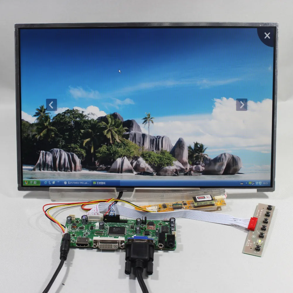 

HDMI VGA DV Audio LCD Controller board M.NT6867615.4inch LP154WX3 LTN154W1 1280x800 lcd panel