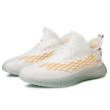 2019 Hot Scale Fly Fabric Coconut Shoe Male Personality Transparent Bottom Set Foot Casual Shoes Male Sneakers Run Gym Shoes