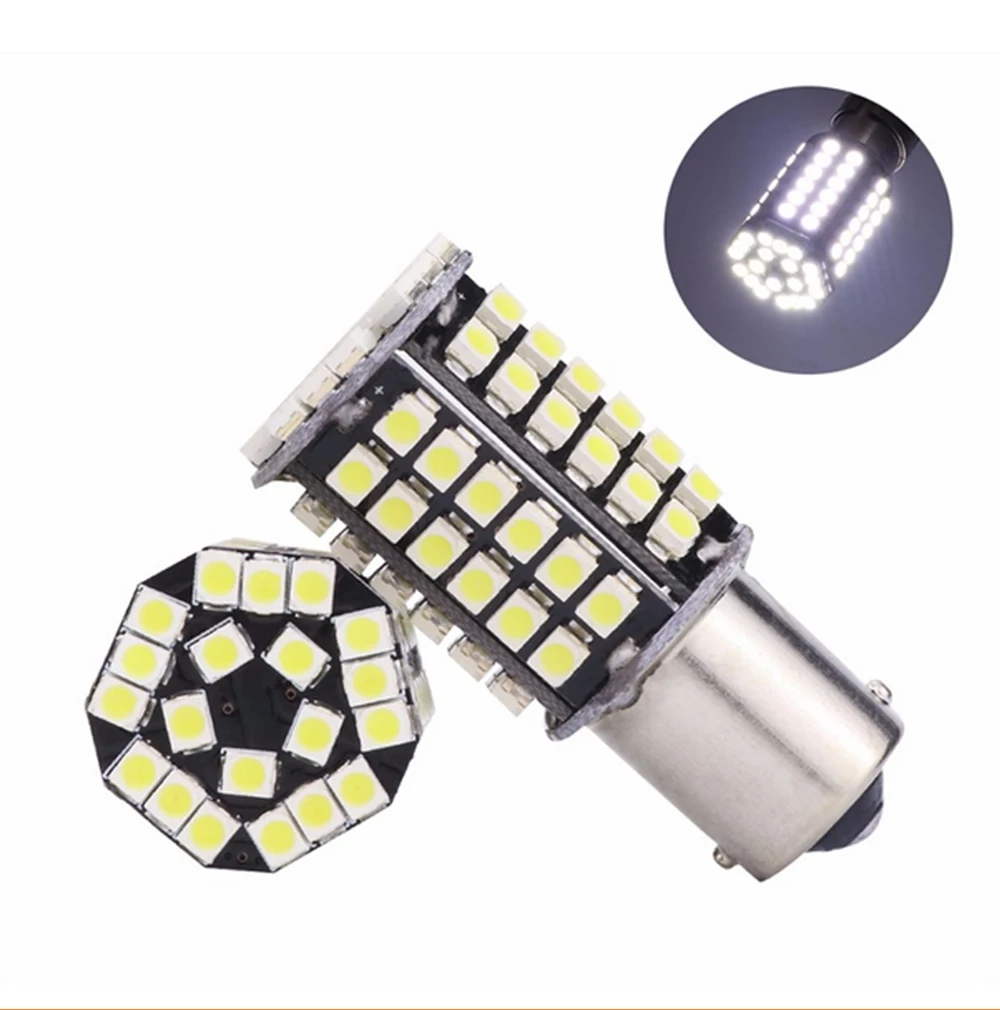 Carsty супер белый Ba15s 1156 Bay15d 1157 P21w 80 Smd 1210 светодиодный сигнал поворота Задний тормоз обратная лампа для наружных фар ксенон