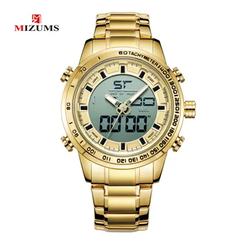 

Men's Stainless Steel Army Military Wrist Watch Luxury Brand LED Man Watch Fashion Sports Watches Men Waterproof Quartz Clock