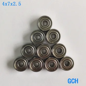 

FREE SHIPPING 10PCS 4X7X2.5mm SMR74 ZZ ABEC7 Stainless Steel Hybrid Ceramic Fishing Reel Bearings By GCH