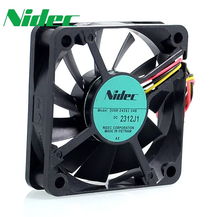 Nidec Новый D06R-12TH 35B 6015 6 см 60 мм 12 В 0.16A двойной шарикоподшипник Вентилятор