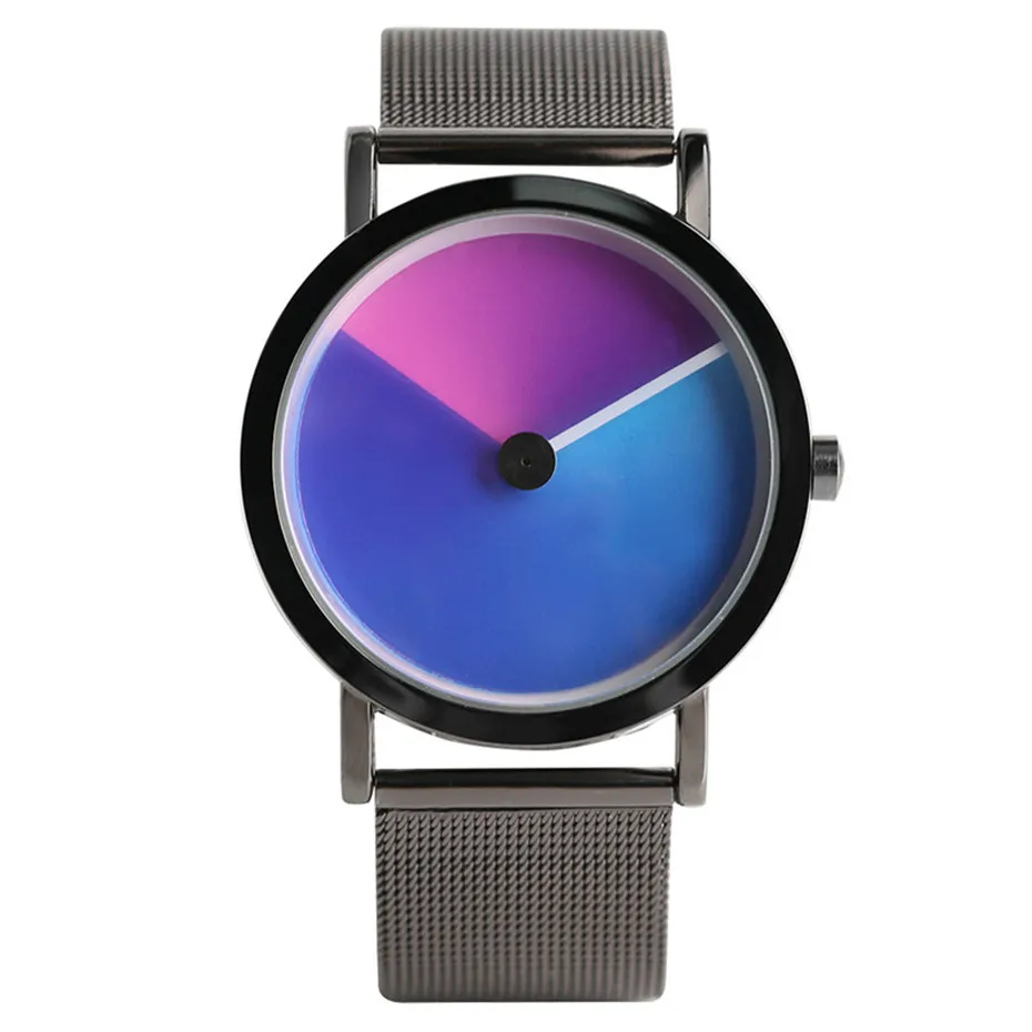 Business Creative Sport Stainless Steel Strap Analog Fashion Quartz WristWatch colorful Turntable Male Relogio Gift Bag (2)