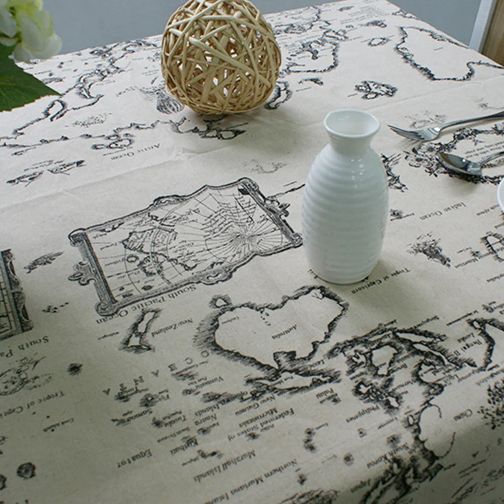 European Style World Map Tablecloth Cotton Linen Table Cloth for Picnic Party Home Kitchen Table Decoration Drop Shipping European Style World Map Tablecloth Cotton Linen Table Cloth for Picnic Party Home Kitchen Table Decoration Drop Shipping