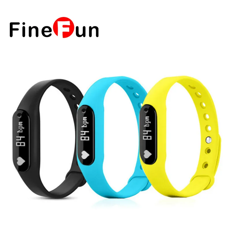 FineFun C6 Bluetooth Smart Band Bracelet Heart Rate Fitness IP65 Waterproof Wristband Watch For IOS Android