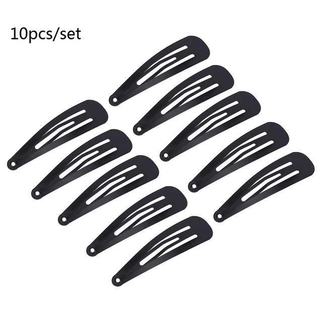 10PCS/Pack NEW Simple Black Hair Clips Girls Hairpins BB Clips Barrettes  Headbands For Women Hairgrips