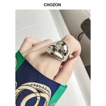 Кольцо из стерлингового серебра 925 пробы, высокое качество, полированное кольцо, индекс темперамента, кольцо с открытым пальцем для женщин, ювелирные изделия