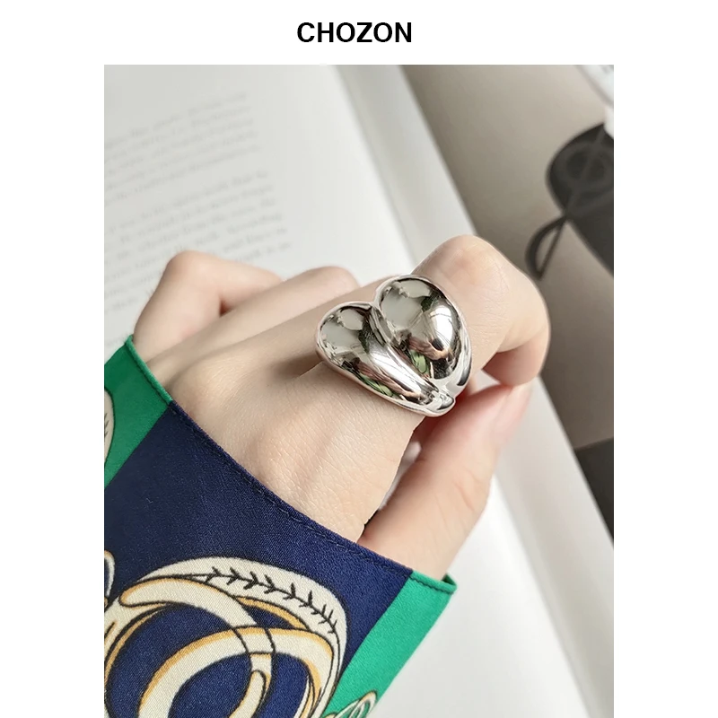 

925 sterling silver ring personality high quality polished ring temperament type index finger open ring for women jewelry
