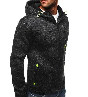 Качественная мужская куртка в байкерском стиле, зимняя тонкая толстовка с капюшоном, теплая толстовка с капюшоном, пальто, куртка, верхняя одежда, свитер, теплый топ - Цвет: black