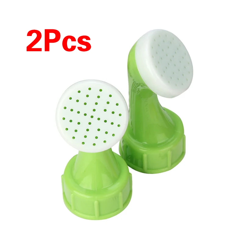 2 Pcs Portable Bottle Cap Sprinkler PVC Plastic Watering Garden Spray Waterer Plant Pot Flowering Tools Nozzle Sprinkler Head