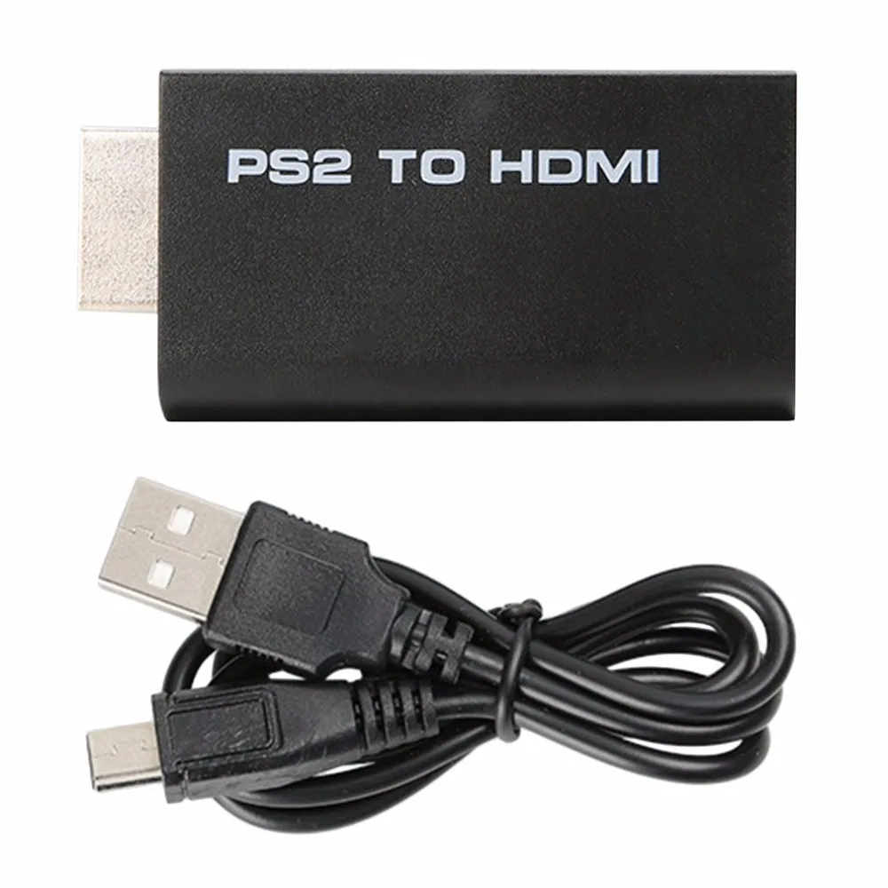 Мини для PS2 к HDMI видео конвертер адаптер с 3,5 мм аудио выход для HDTV ПК Поддержка Plug And Play