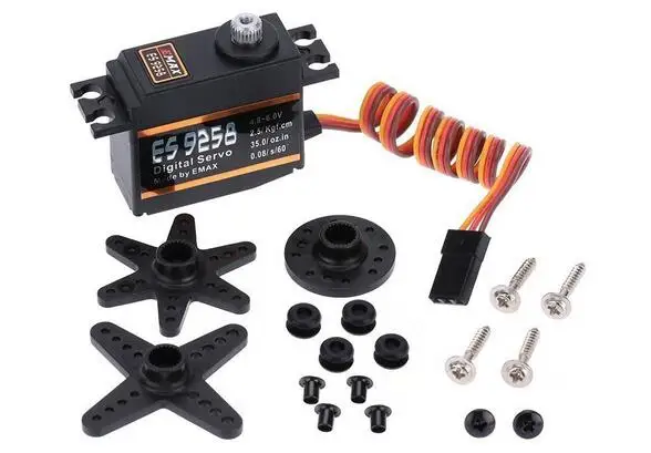 EMAX ES9258 металлическая Шестерня цифровой сервопривод 27g/3 kg/. 05 sec для