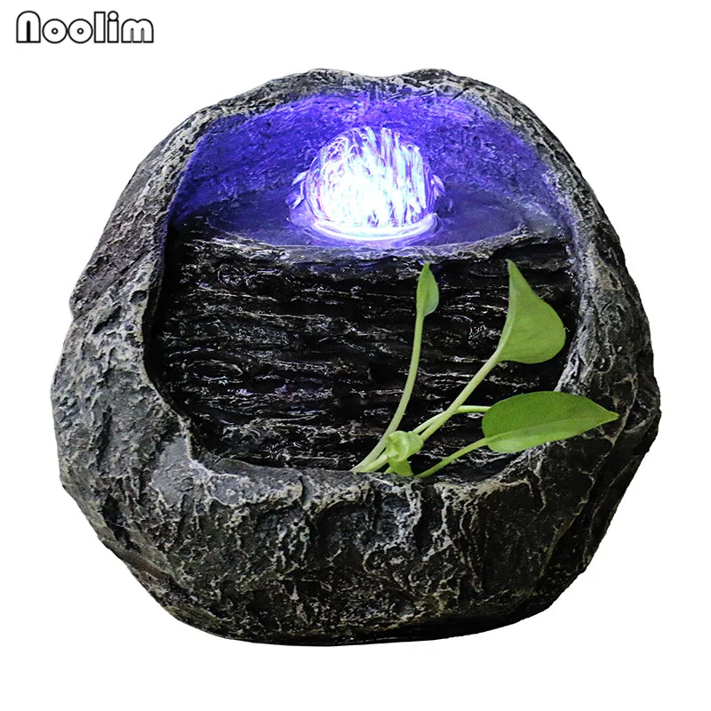 

Modern Creative Water Fountain Desktop Feng Shui Ornament Simple Waterscape Craft Wedding Gift Living Room Office Decoration