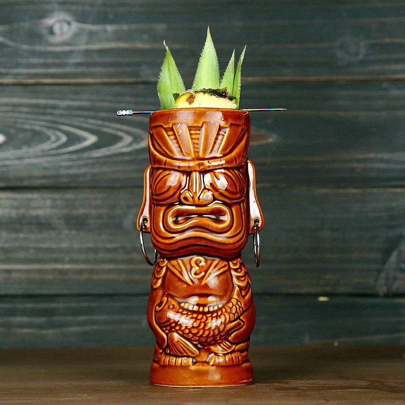 Hawaii Tiki кружки, Коктейльные кружки, пивные кружки для напитков, кружки для вина, керамические кружки Tiki