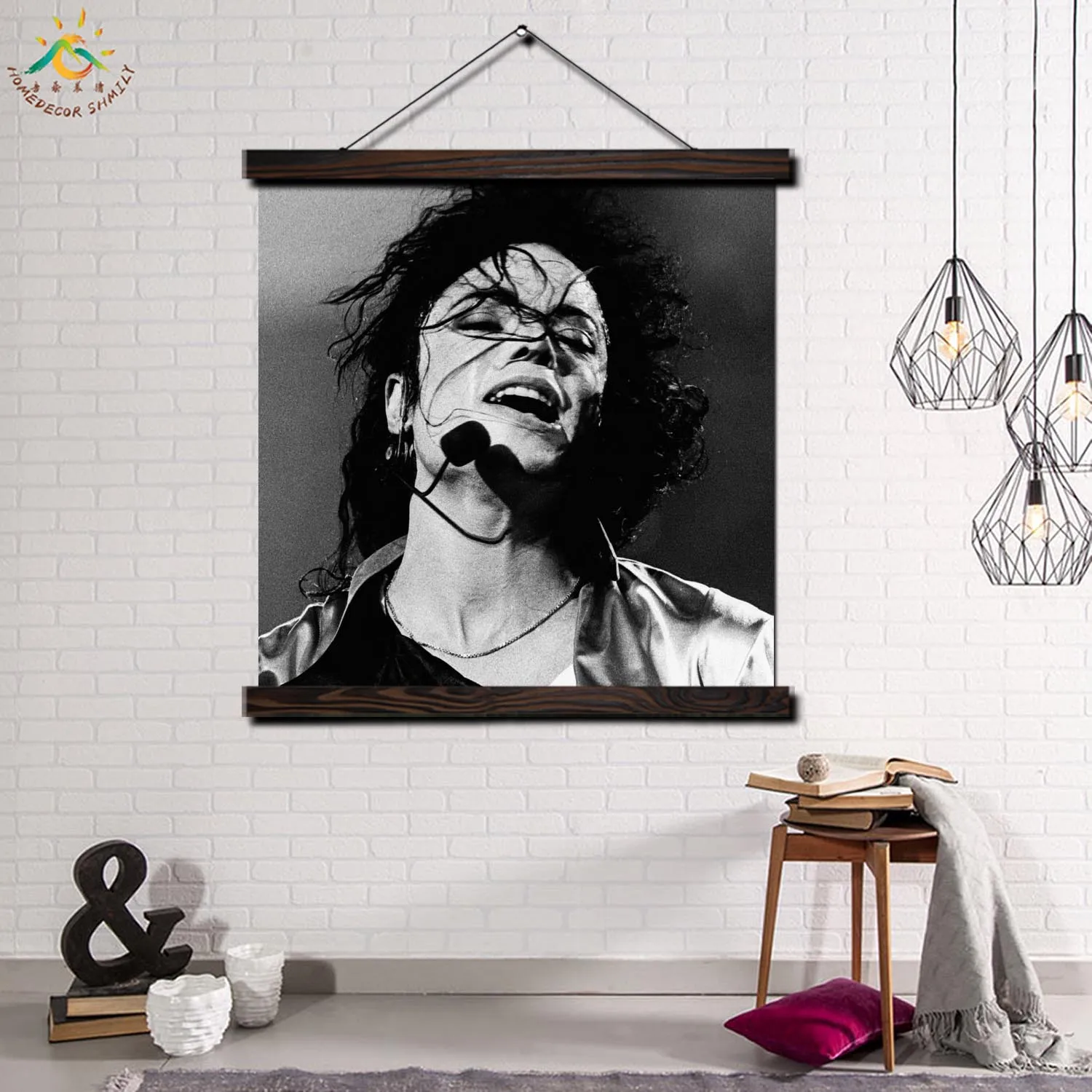 

Singer Michael Jackso Modern Wall Art Print Pop Art Picture And Poster Frame Hanging Scroll Canvas Painting Home Decor