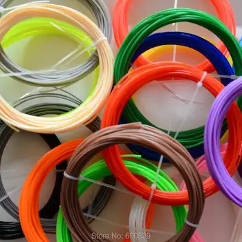 20 Colors 3D Filament ABS /PLA 1.75mm 3D Printer Filament Materials (10M/color ,total 200M) For 3D Printing Pen 3D Printer