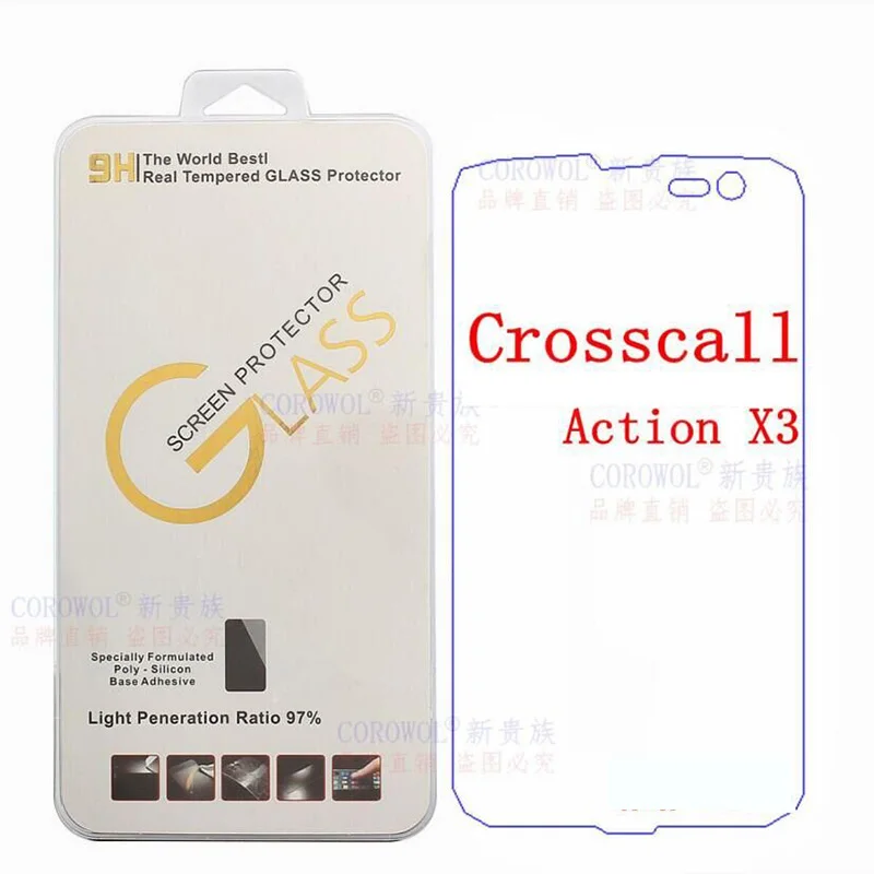 

Fashion New Luxury Thin Front Phone Films For Crosscall Action X3 9H Tempered Glass Screen Protector For Crosscall Action X3