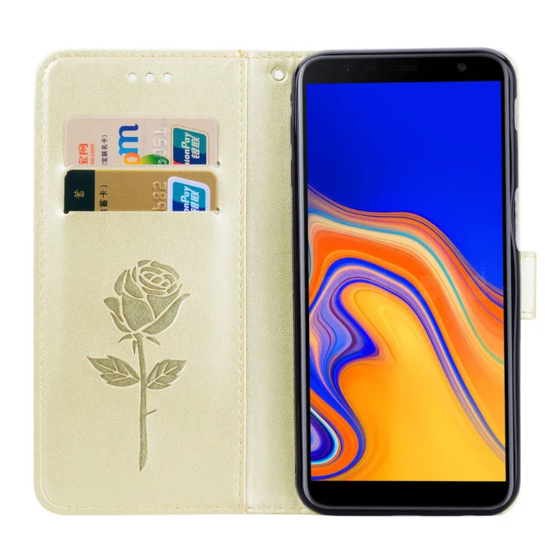 Кожаный чехол для samsung J6 Plus, чехол-бумажник, откидная крышка для samsung Galaxy J6Plus J6+ J 6 Plus J600F J610F, чехол для телефона