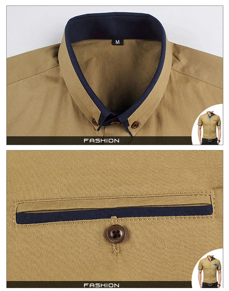 M-5XL, новинка, летние мужские рубашки с коротким рукавом, одноцветные, хлопковые, приталенные, мужские, деловые, повседневные рубашки YN466