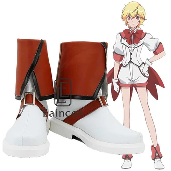 

Binan Koukou Chikyuu Bouei Bu Love! Battle Lover Scarlet Cosplay Party Shoes Boots Custom Made